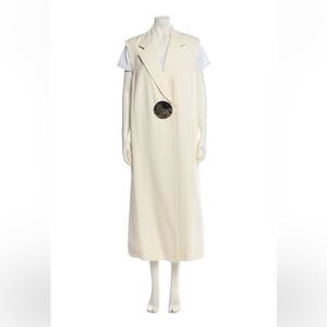 Jil Sander Cream Sleeveless Vest